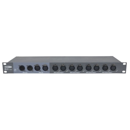 Showtec DB-1-4 4-kanałowy DMX splitter/booster