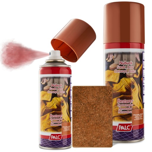 2x Spray Farba do Zamszu Nubuku Jasny Brąz 200 ml