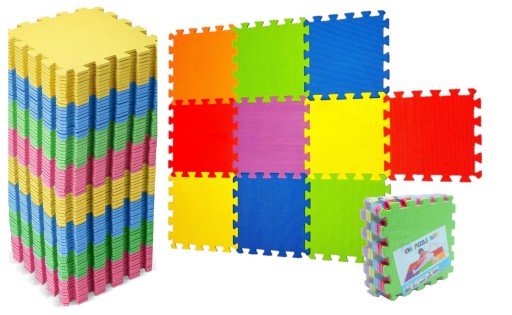 MATA PIANKOWA EDUKACYJNA GRUBA PUZZLE PAINKOWE WIELOKOLOROWE EXTRA JAKOŚĆ