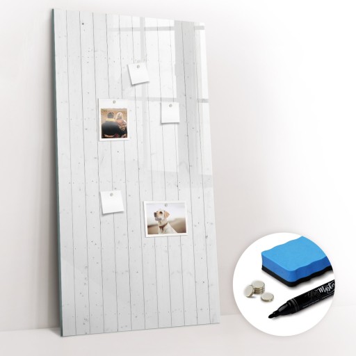 Markery Gratisy Tablica Magnetyczna Do Biura Naturalne drewno 60x120 cm
