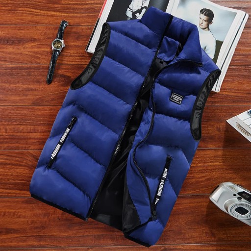Fashion Mens Jacket Sleeveless Vest Spring Thermal