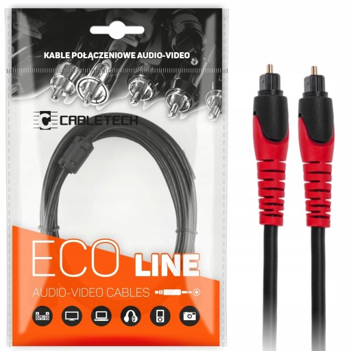 Kabel przewód optyczny audio TOSLINK digital 3m