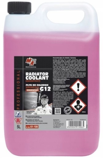 PŁYN DO CHŁODNIC G12 (KONC) 5L - MA PROFESSIONAL