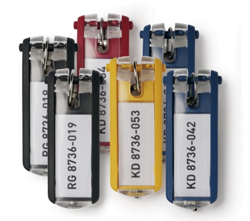 Zawieszki do kluczy DURABLE mix 6szt