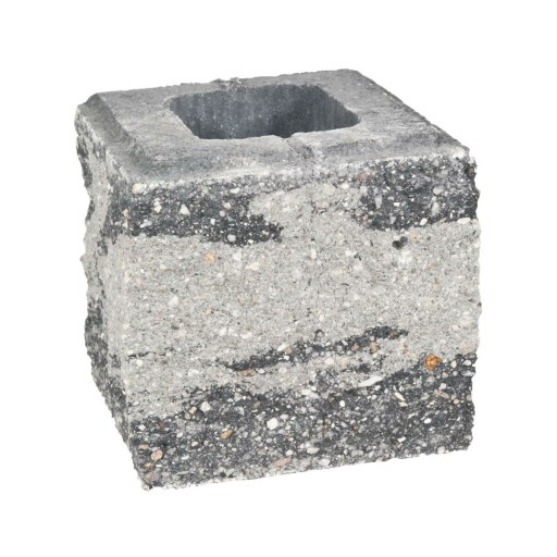 Pustak ścienno-cokołowy 20x19.5x19cm 3str. łupany