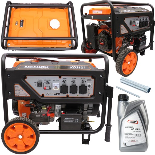 AGREGAT PRĄDOTWÓRCZY GENERATOR BENZYNA 7kW 3x 230V