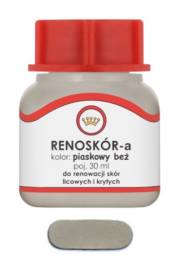 RENOSKÓR FARBA LAKIER DO SKÓRY PIASKOWY BEŻ