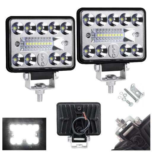 2x Lampa robocza halogen LED cofania wstecznego x18 54W 12V 24V 2 tryby