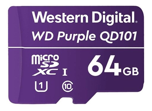 WD QD101 64 GB micro SD XC C10 U1 do kamer monitor