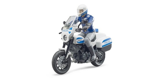 BRUDER 62731 Policjant Na Motocyklu Scrambler
