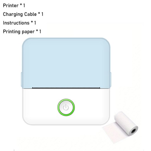 Pocket Printer Wireless Thermal Printers with 1 Rolls Printing Paper