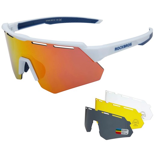 Okulary rowerowe polaryzacyjne, RockBros, sportowe, przeciwsłoneczne