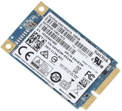 Dysk SSD mSATA SanDisk X300 128GB SSD Laptop PC