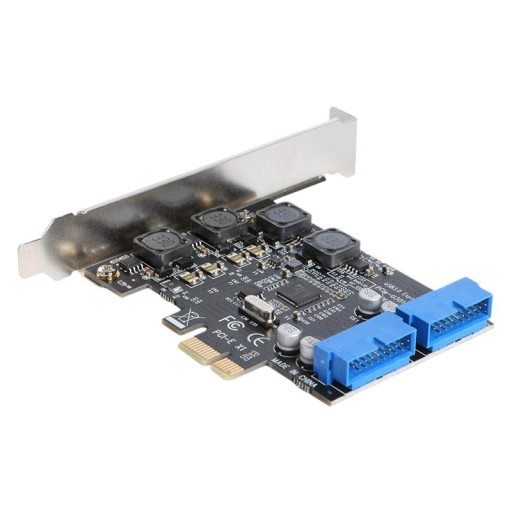 Front PCI-E To 19/20 Pin Adapter Desktop USB 3.0 P