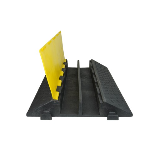 Najazd 2-kanałowy kablowy gumowy ochrona kabli 90x60cm