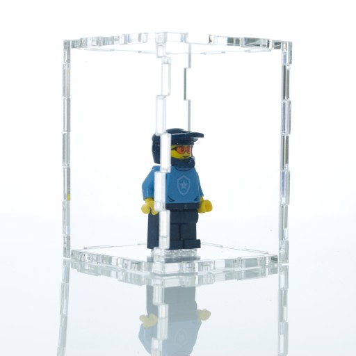 PUDEŁKO GABLOTKA NA FIGURKE LEGO CHRONI PRZED KURZEM I UV