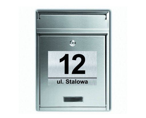 NAKLEJKA na skrzynkę na listy NUMER DOMU z numerem