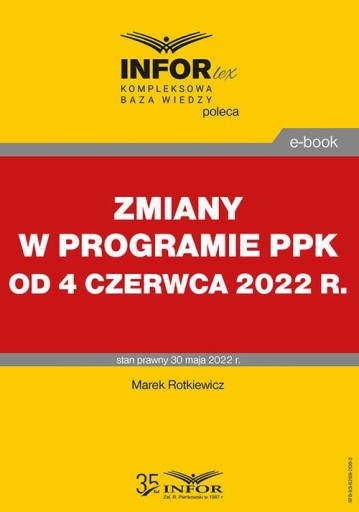 ZMIANY W PROGRAMIE PPK OD 4 CZERWCA 2022 R. EBOOK