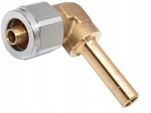 ZŁĄCZKA KĄTOWA RURKI PRZEWODU PCV FARO 6mm DN5