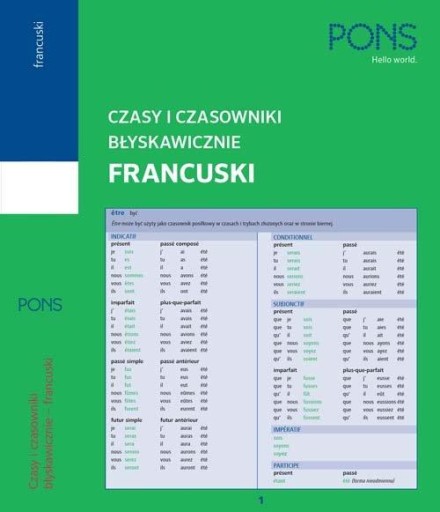 CZASY I CZASOWNIKI BŁYSKAWICZNIE FRANCUSKIE