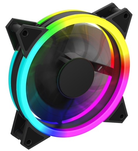 Wentylator RGB Ring RAINBOW, LED Wtyk molex 4 pin