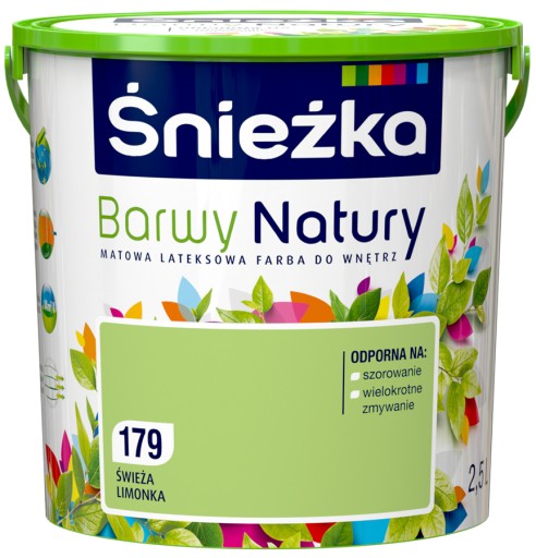 FARBA ŚNIEŻKA BARWY NATURY ŚWIEŻA LIMONKA 2,5L