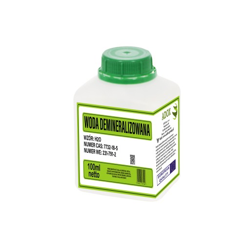 Woda destylowana demineralizowana 100ml - ADOX