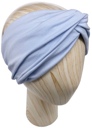 Opaska damska na głowę Turban Niebieski Pastel