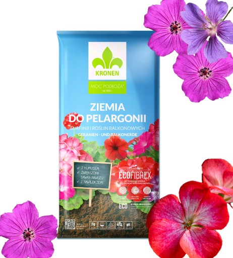 KRONEN ZIEMIA DO PELARGONII ROŚLIN BALKONOWYCH 50L