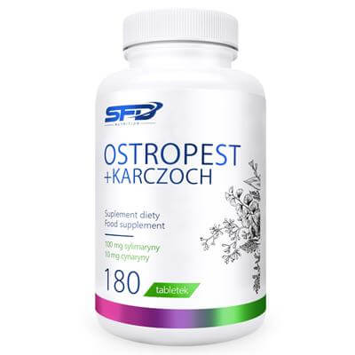SFD OSTROPEST + KARCZOCH 180TAB WĄTROBA CHOLESTEROL TRAWIENIE SERCE ZDROWIE