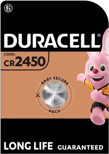 DURACELL 1 Bateria litowa CR2450 LITHIUM 3V DL2450