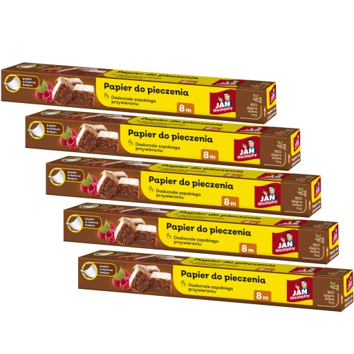 5X PAPIER DO PIECZENIA JAN NIEZBĘDNY DO WYPIEKÓW 8M X 36CM NIEPRZYWIERAJĄCY