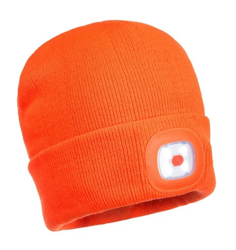 Czapka z lampką LED USB
