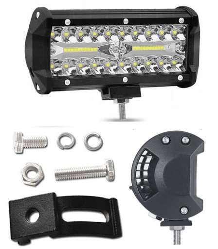 LAMPA ROBOCZA DO CIĄGNIKA LED BAR 17cm 120W 12 24V CREE DALEKOSIĘŻNA