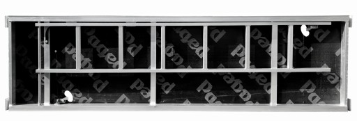 Podest Aluminiowy z Klapą i Drabiną Typ Bosta 2,50