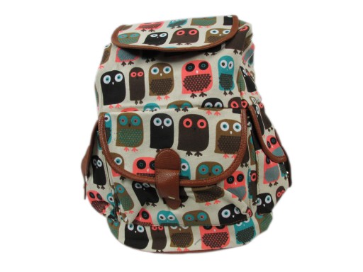 Plecak A4 szkolny duży VINTAGE unisex RETRO szkoła