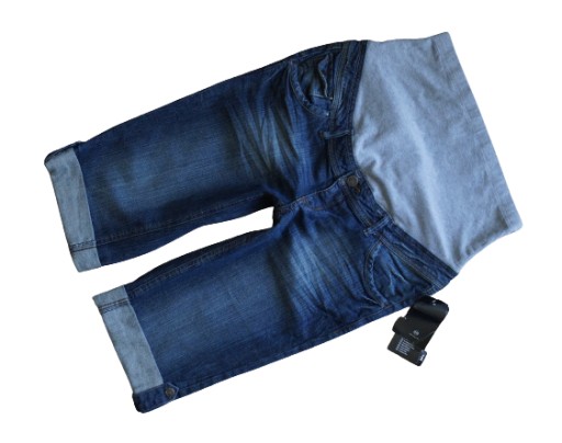 C&A __ CIĄŻOWE SPODENKI JEANS __ R. 38/M