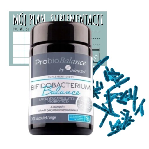 Aliness ProbioBALANCE 10 mld Bifidobacterium 30 Kaps.| PROBIOTYK + GRATIS!