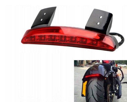LAMPA MOTOCYKLOWA LED TYŁ POD BŁOTNIK
