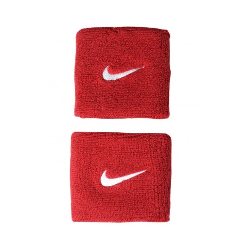 FROTKI NA RĘKĘ NIKE SWOOSH WRISTBAND 2SZT CZERWONE