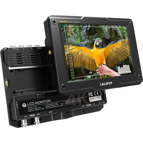 Rozbity Lilliput H7s 7-calowy 3G-SDI 1800cd/2 4K HDMI wyjście 1920 x 1200
