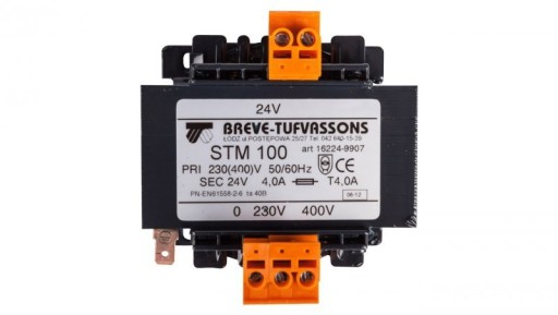 Transformator 1-fazowy STM 100VA 400(230)/24V 1622