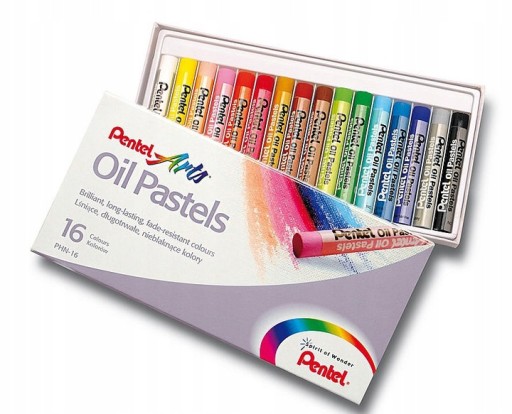 Kredki Pastele Olejne Pentel 16 kolorów