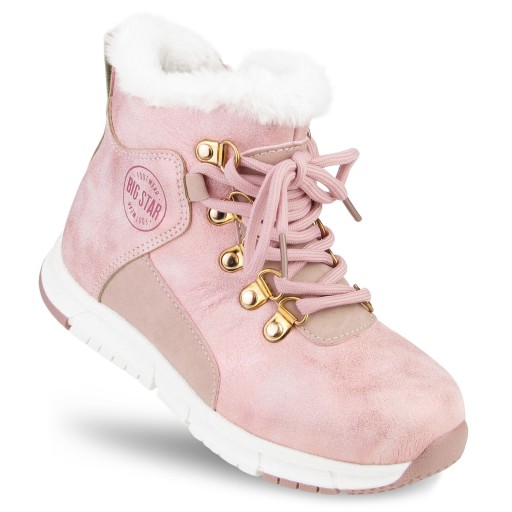 Buty DZIECIĘCE BIG STAR OCIEPLANE zimowe wysokie KK374177 na jesień 34