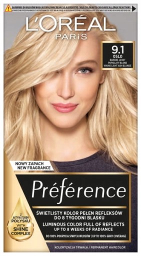 LOREAL PREFERENCE FARBA 9.1 OSLO