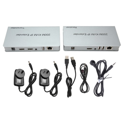 200m kvm przedłużacz ip rj45 interfejs multimedialny hd kvm over ip przedłu
