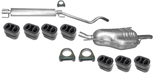 OPEL ASTRA H 1.6 SEDAN 2004-10/2010 TŁUMIK KOŃCOWY I ŚRODKOWY