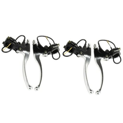2 Pair Electric Bike Brake Lever Bicycle Handle Brakes Cut-Off Brake Levers