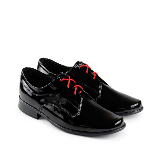 Buty komunijne chłopięce czarne KBC-018 33 -długość buta 23,4 cm