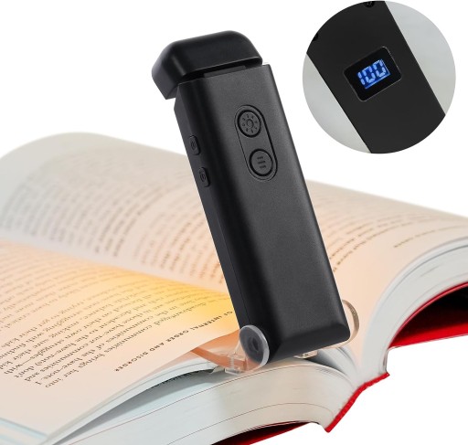 Lampka Do Czytania Książek 3 Barwy 5 Jasności USB